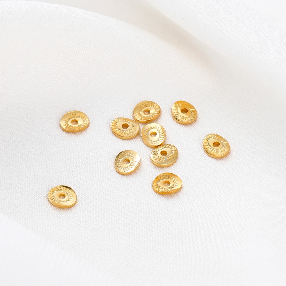 20Pieces/Pack 5.3 * 6.3mm14K/18K Gold Plated Brass Spacer Beads for Diy Bracelets Necklace Jewelry Making Accessories
20Pieces/Pack 5.3 * 6.3mm14K/18K Gold Plated Brass Spacer Beads for Diy Bracelets Necklace Jewelry Making Accessories