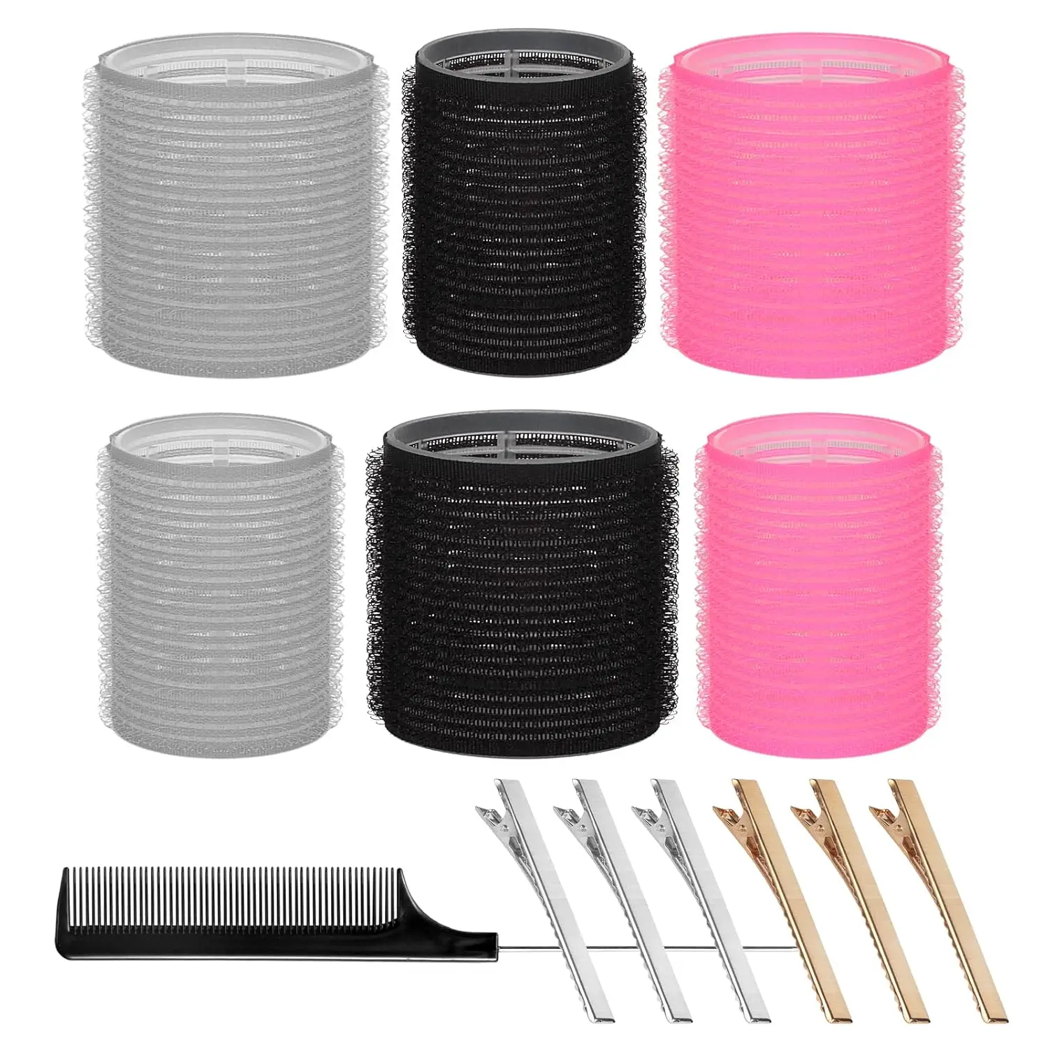 Heatless Hair Curler: 13Pcs Rollers Set with Clips for Long & Medium Hair, DIY Curls Styling Tools, Sleep-In Curlers
Heatless Hair Curler: 13Pcs Rollers Set with Clips for Long & Medium Hair, DIY Curls Styling Tools, Sleep-In Curlers