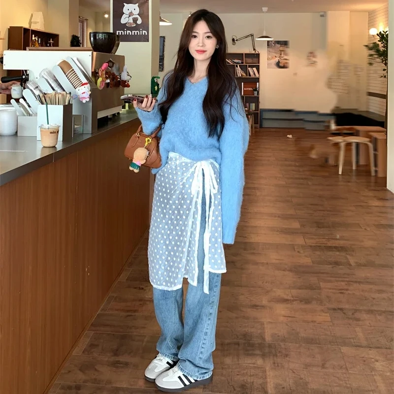 INS Vintage Lace Splicing Skirt Harajuku Fashion Lap Over S For Woman Korean Perspective Lace-up Design 2024 New
INS Vintage Lace Splicing Skirt Harajuku Fashion Lap Over S For Woman Korean Perspective Lace-up Design 2024 New