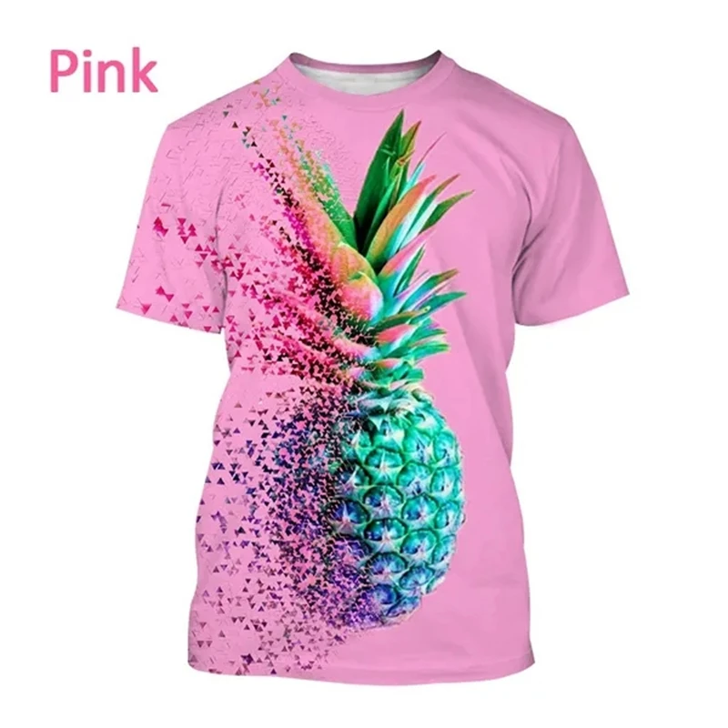 Summer New Pineapple Pattern 3D Printing Short-sleeved Breathable T Shirt Men's Women's Tropical Fruit Graphic Streetwear Tops
Summer New Pineapple Pattern 3D Printing Short-sleeved Breathable T Shirt Men's Women's Tropical Fruit Graphic Streetwear Tops