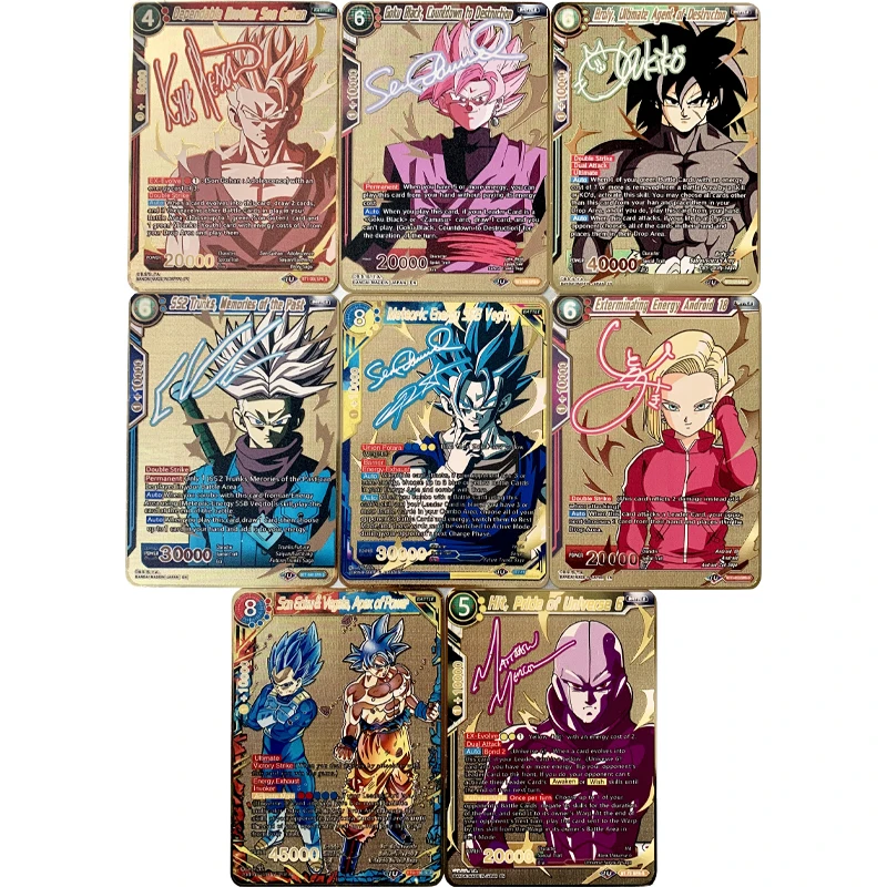 New Dragon Ball Gold Card Anime Super Saiyan Series Signature Metal Card Goku Classic Collection Toys Game Collection Cards
New Dragon Ball Gold Card Anime Super Saiyan Series Signature Metal Card Goku Classic Collection Toys Game Collection Cards