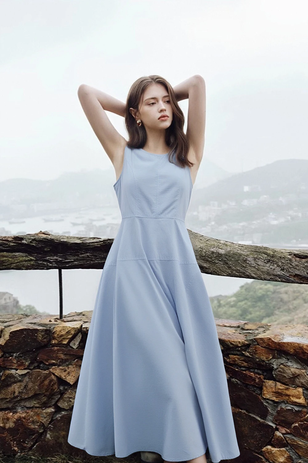 VIMLY Women's Casual Sleeveless Vest Dress 2025 Summer New Simple 100% Cotton Mid-Length Tight Waist Straight Office Dress M9777
VIMLY Women's Casual Sleeveless Vest Dress 2025 Summer New Simple 100% Cotton Mid-Length Tight Waist Straight Office Dress M9777