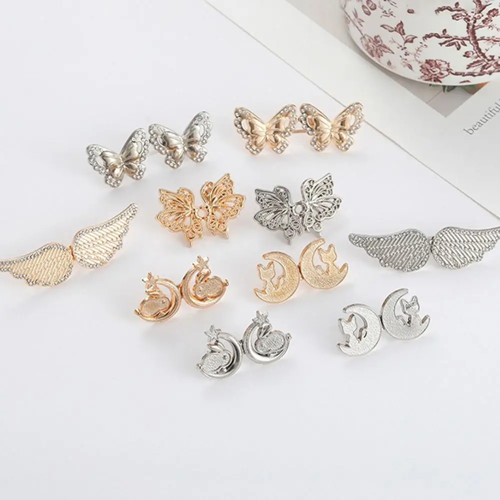 Fashion Nail-free Butterfly Button Adjuster Rabbit Cat Waist Buckle Wing Silver Pants Tightener Trousers
Fashion Nail-free Butterfly Button Adjuster Rabbit Cat Waist Buckle Wing Silver Pants Tightener Trousers