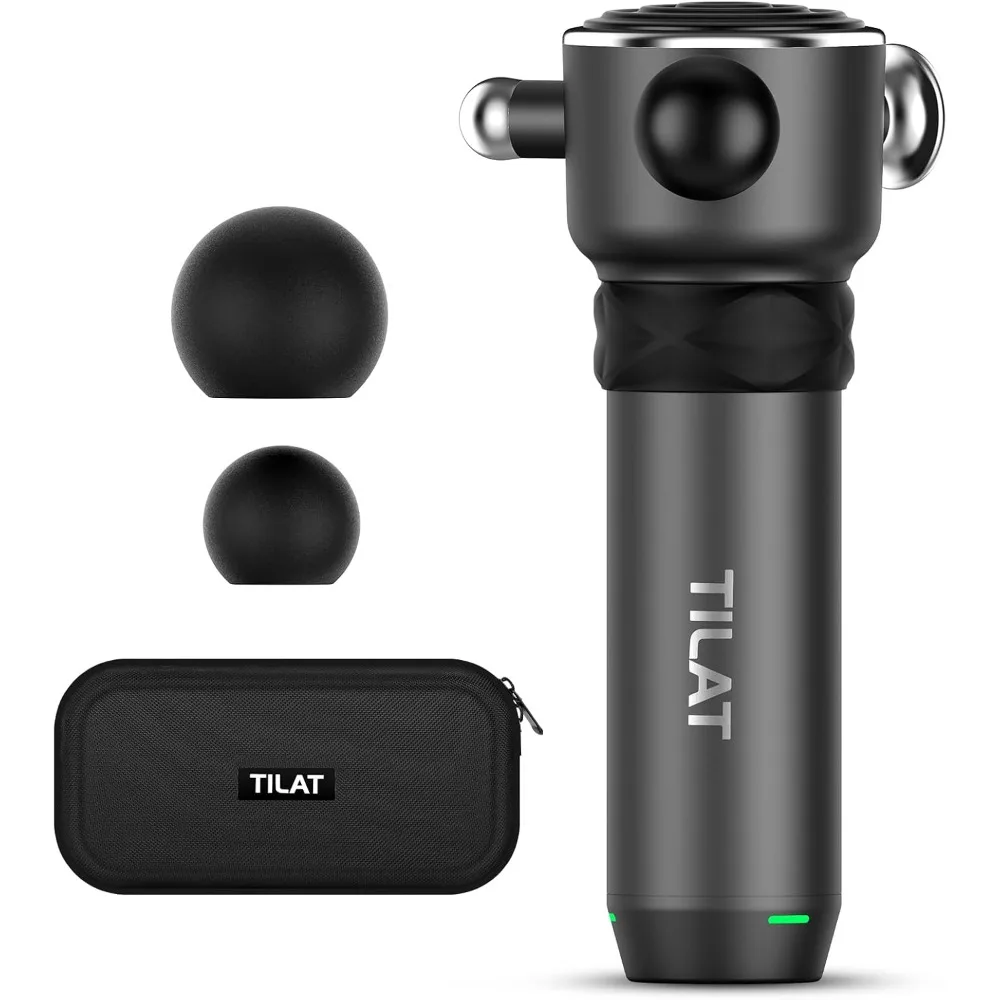 Massager Gun Deep Tissue, Cordless Vibrating Muscle Massage Gun - Handheld Mini Massager for Back, Neck and Fascial Binding - Ta
Massager Gun Deep Tissue, Cordless Vibrating Muscle Massage Gun - Handheld Mini Massager for Back, Neck and Fascial Binding - Ta