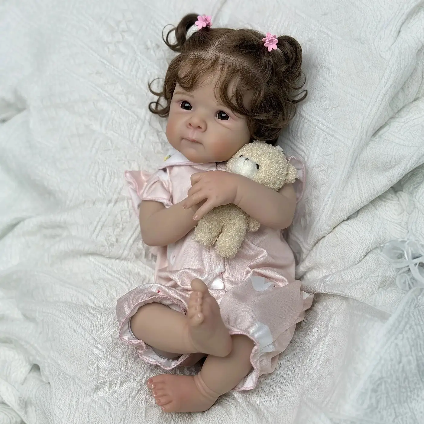 48 CM Vinly Limbs Cloth Body Reborn Baby Doll Toy For Girl Lifelike Kid Fashion Birthday Gift
48 CM Vinly Limbs Cloth Body Reborn Baby Doll Toy For Girl Lifelike Kid Fashion Birthday Gift