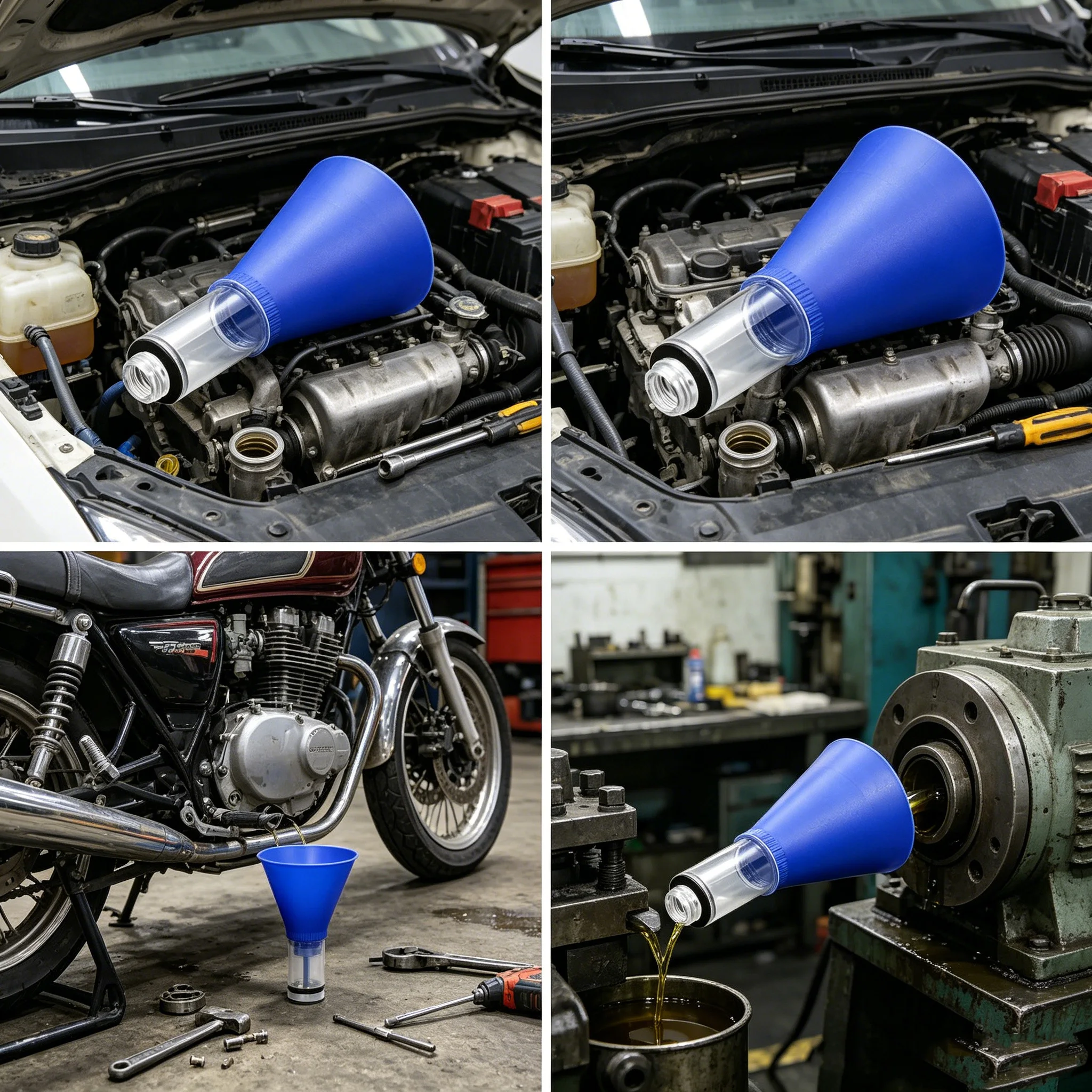 Anti-spill oil funnel, with threaded oil filler cap, suitable for most Camry, Corolla, RAV4, Tacoma, Highlander, and Senna model
Anti-spill oil funnel, with threaded oil filler cap, suitable for most Camry, Corolla, RAV4, Tacoma, Highlander, and Senna model