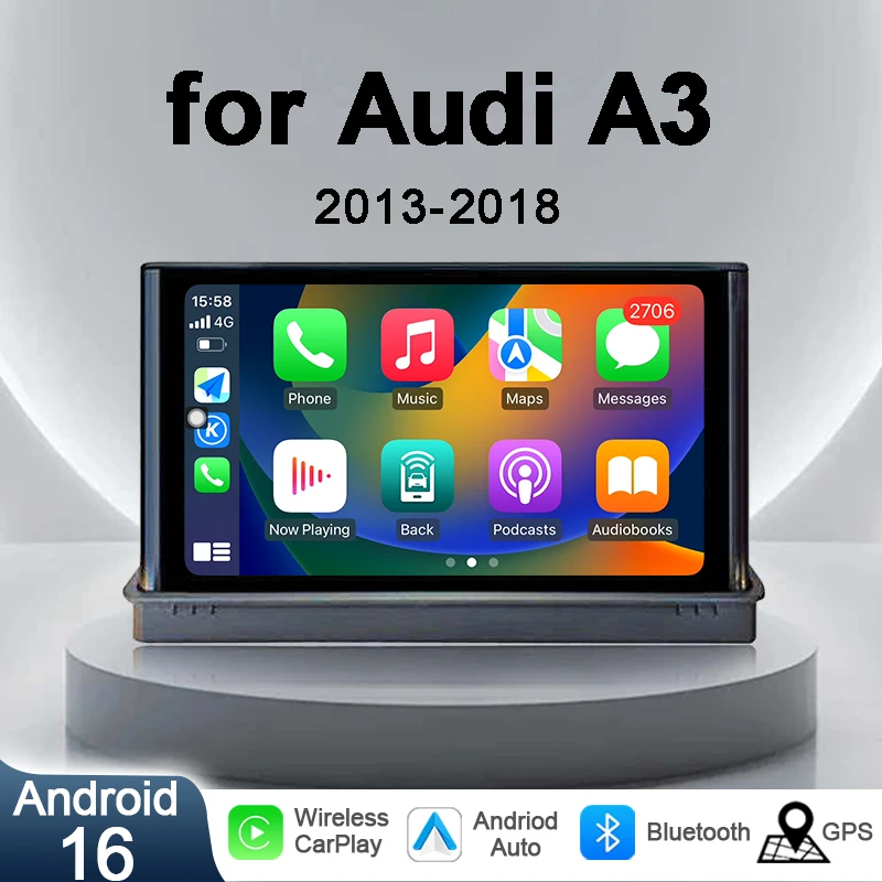 7 inch Touch Screen Car Radio Vedio Multimedia Display For Audi A3 2013-2018 Wireless Carplay Android Auto 4G GPS Navigation
7 inch Touch Screen Car Radio Vedio Multimedia Display For Audi A3 2013-2018 Wireless Carplay Android Auto 4G GPS Navigation