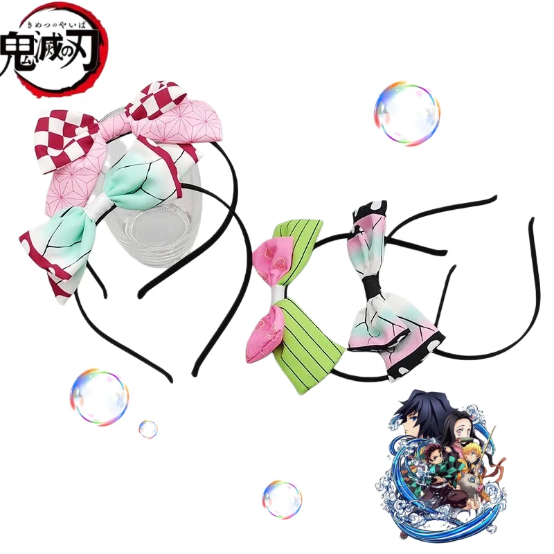 Demon Slayer Headband Hair Accessories Butterfly Ninja Nezuko Anime Creative Fashion Hairband with Bow Friend Decoration Gift
Demon Slayer Headband Hair Accessories Butterfly Ninja Nezuko Anime Creative Fashion Hairband with Bow Friend Decoration Gift
