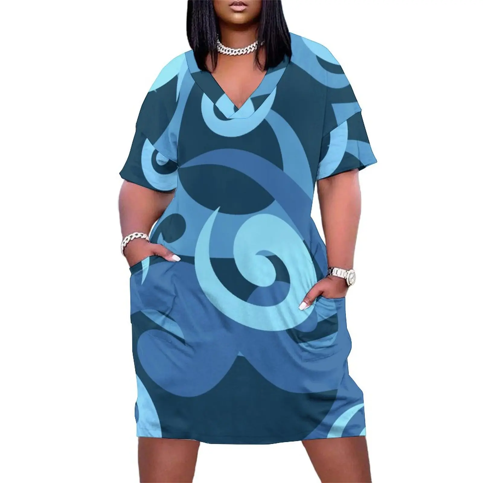 Koru design, Blue Loose Pocket Dress Women dresses summer long dress women summer birthday dresses for women
Koru design, Blue Loose Pocket Dress Women dresses summer long dress women summer birthday dresses for women
