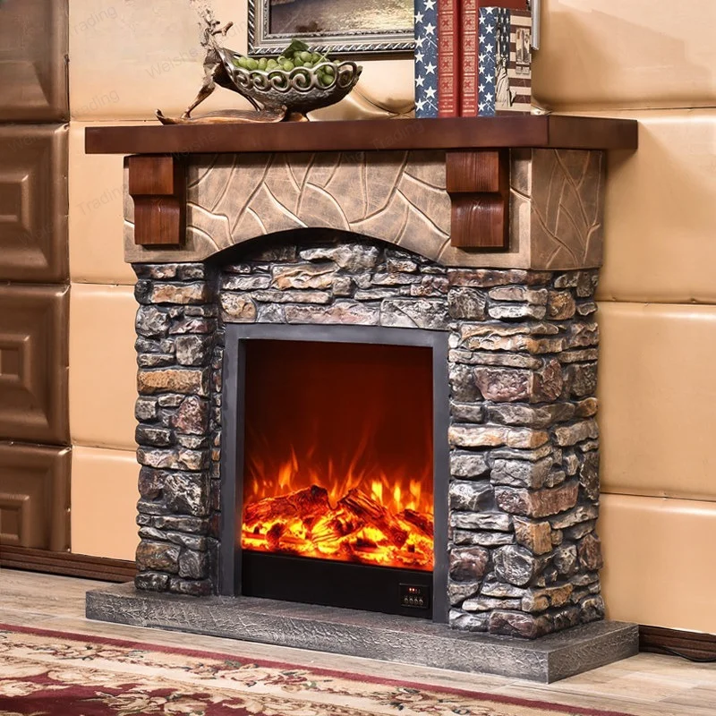 Retro mantel American light luxury imitation stone mantel decorative heating core TV cabinet background
Retro mantel American light luxury imitation stone mantel decorative heating core TV cabinet background