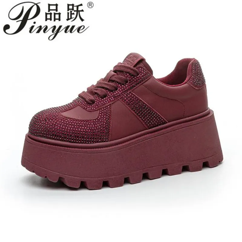 8.5cm Women Luxury Microfiber Genuine Leather Comfy Ankle Booties Rhinestone glit Ankle Boots Platform Wedge Pumps Shoes 34-40
8.5cm Women Luxury Microfiber Genuine Leather Comfy Ankle Booties Rhinestone glit Ankle Boots Platform Wedge Pumps Shoes 34-40