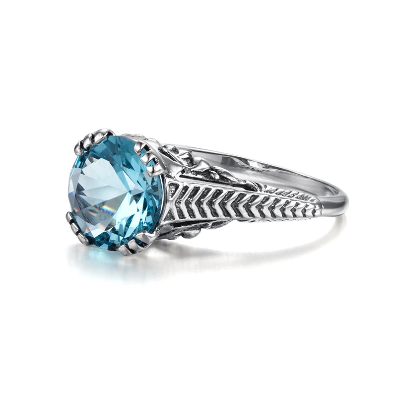 Vintage 925 Sterling Silver Aquamarine for Women Cushion Cut Blue Gemstone Solitaire Ring Retro Engraved Anniversary Engagement
Vintage 925 Sterling Silver Aquamarine for Women Cushion Cut Blue Gemstone Solitaire Ring Retro Engraved Anniversary Engagement