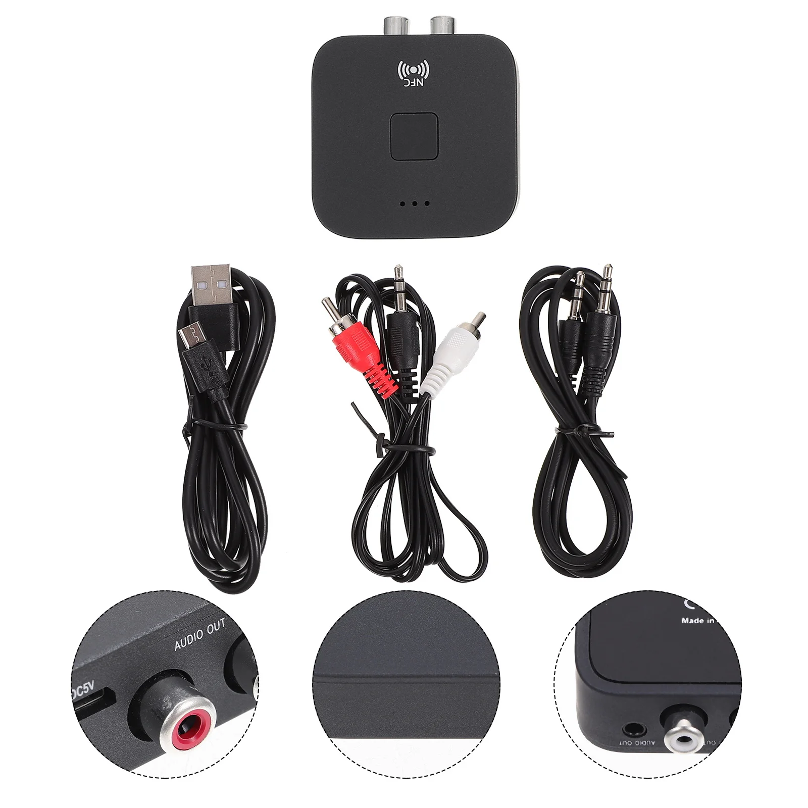 1pc Receiver Nfc Audio Adapter Wireless 3.5Mm Rca Dual Output 10M Range Auto Power On For Car Audio System Portable
1pc Receiver Nfc Audio Adapter Wireless 3.5Mm Rca Dual Output 10M Range Auto Power On For Car Audio System Portable