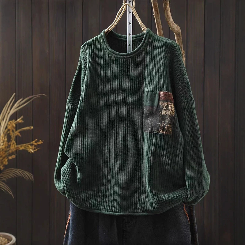 Women Long Sleeve Knitted Pullovers New Arrival 2025 Autumn Simple Style O-neck Solid Color Loose Female Casual Sweaters T755
Women Long Sleeve Knitted Pullovers New Arrival 2025 Autumn Simple Style O-neck Solid Color Loose Female Casual Sweaters T755