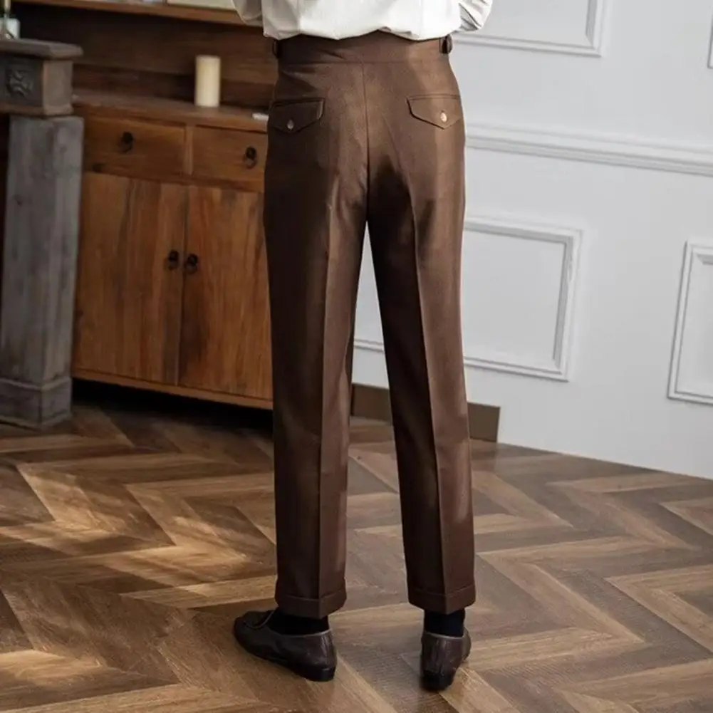 Gentleman Spring Casual Straight Pants Men's Commuting Comfortable Breathable High Waist Pants Business Trousers
Gentleman Spring Casual Straight Pants Men's Commuting Comfortable Breathable High Waist Pants Business Trousers