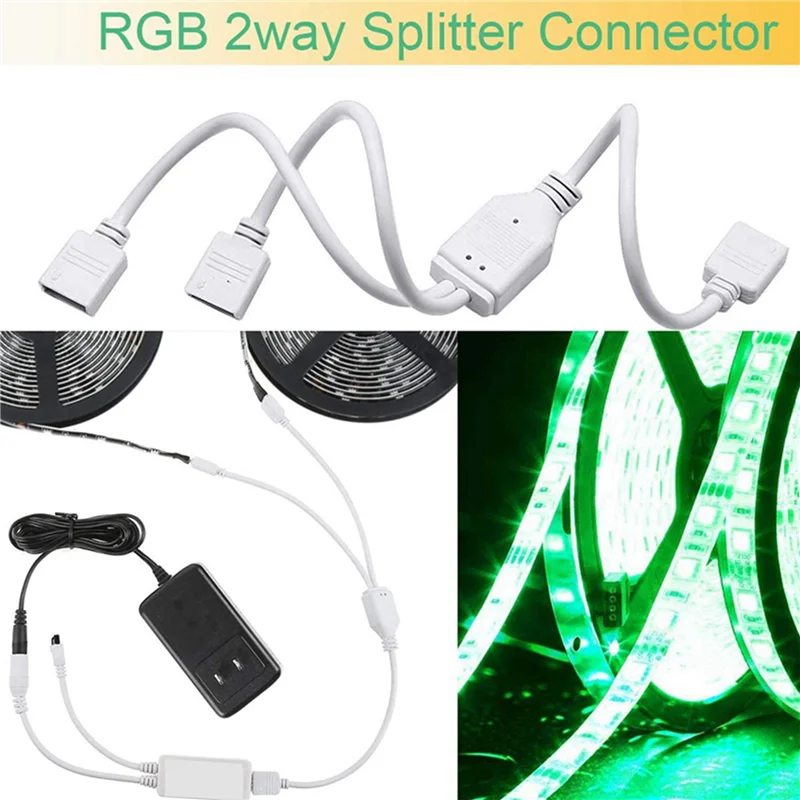 ABUP-2X LED Strip Connector Kit For 5050 10Mm 4Pin RGB LED Strip,2 Way Splitter,DIY Accessories For RGB LED Strip Connection
ABUP-2X LED Strip Connector Kit For 5050 10Mm 4Pin RGB LED Strip,2 Way Splitter,DIY Accessories For RGB LED Strip Connection