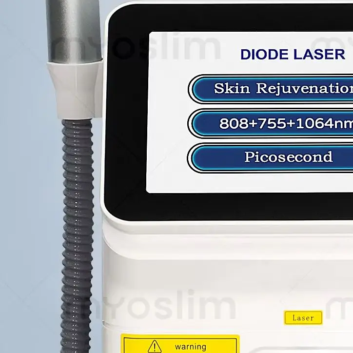 Diode 2 IN 1 Picosecond Machine - 808nm 755nm 1064nm for Permanent Hair Removal Tattoo Removal Skin Rejuvenation
Diode 2 IN 1 Picosecond Machine - 808nm 755nm 1064nm for Permanent Hair Removal Tattoo Removal Skin Rejuvenation