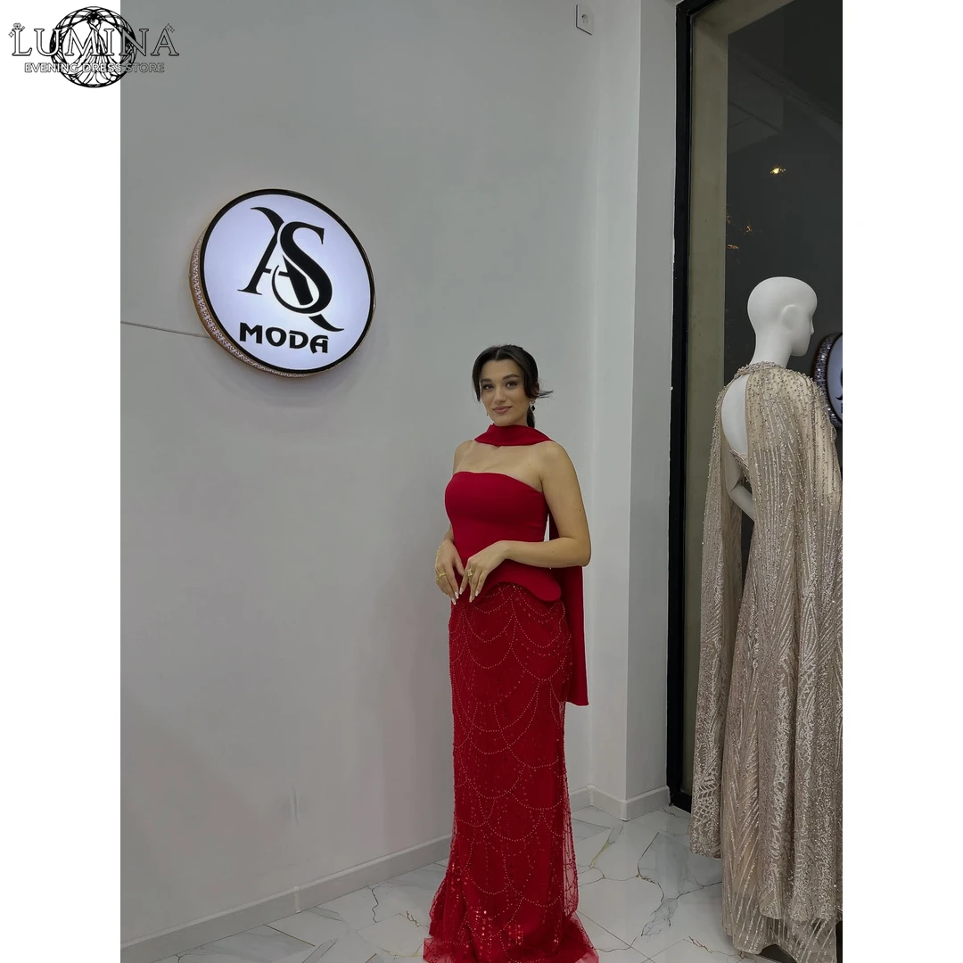 Lumina Red Elegant Party Dresses for Special Occasions Fishtail Skirt Women's Wedding Party Attire 2026 Prom Dresses Luxury Gala
Lumina Red Elegant Party Dresses for Special Occasions Fishtail Skirt Women's Wedding Party Attire 2026 Prom Dresses Luxury Gala