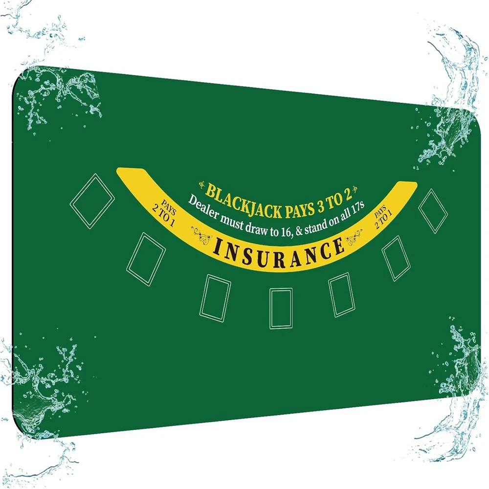 Thickened Non-slip Poker Blackjack Table Mat Rubber Tablecloth Board Games Desk Mat Gaming Casino Table Chips Tablecloth
Thickened Non-slip Poker Blackjack Table Mat Rubber Tablecloth Board Games Desk Mat Gaming Casino Table Chips Tablecloth