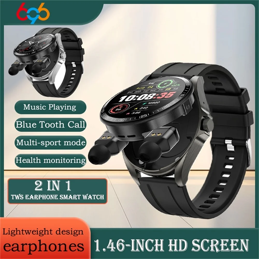 Newest Smart Watch Headphones 2 In 1 Blue Tooth Call Music Watches Heart Rate Sleep Monitoring Clock TWS Headset Smartwatch
Newest Smart Watch Headphones 2 In 1 Blue Tooth Call Music Watches Heart Rate Sleep Monitoring Clock TWS Headset Smartwatch