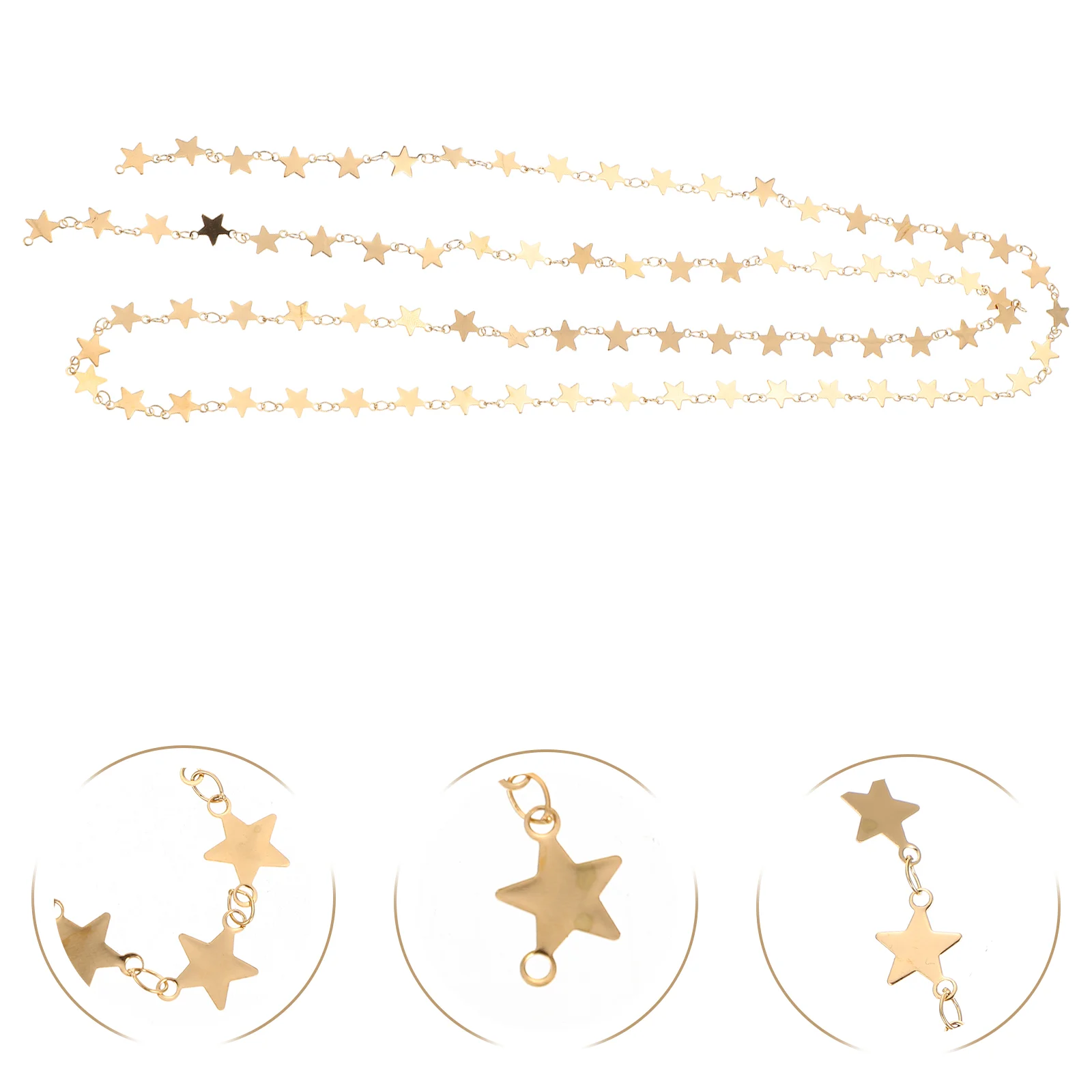 2 Pcs Star Chain Bracelet DIY Accessory Jewelry Making Chains Choker Necklace for Women Stainless Steel Women's
2 Pcs Star Chain Bracelet DIY Accessory Jewelry Making Chains Choker Necklace for Women Stainless Steel Women's
