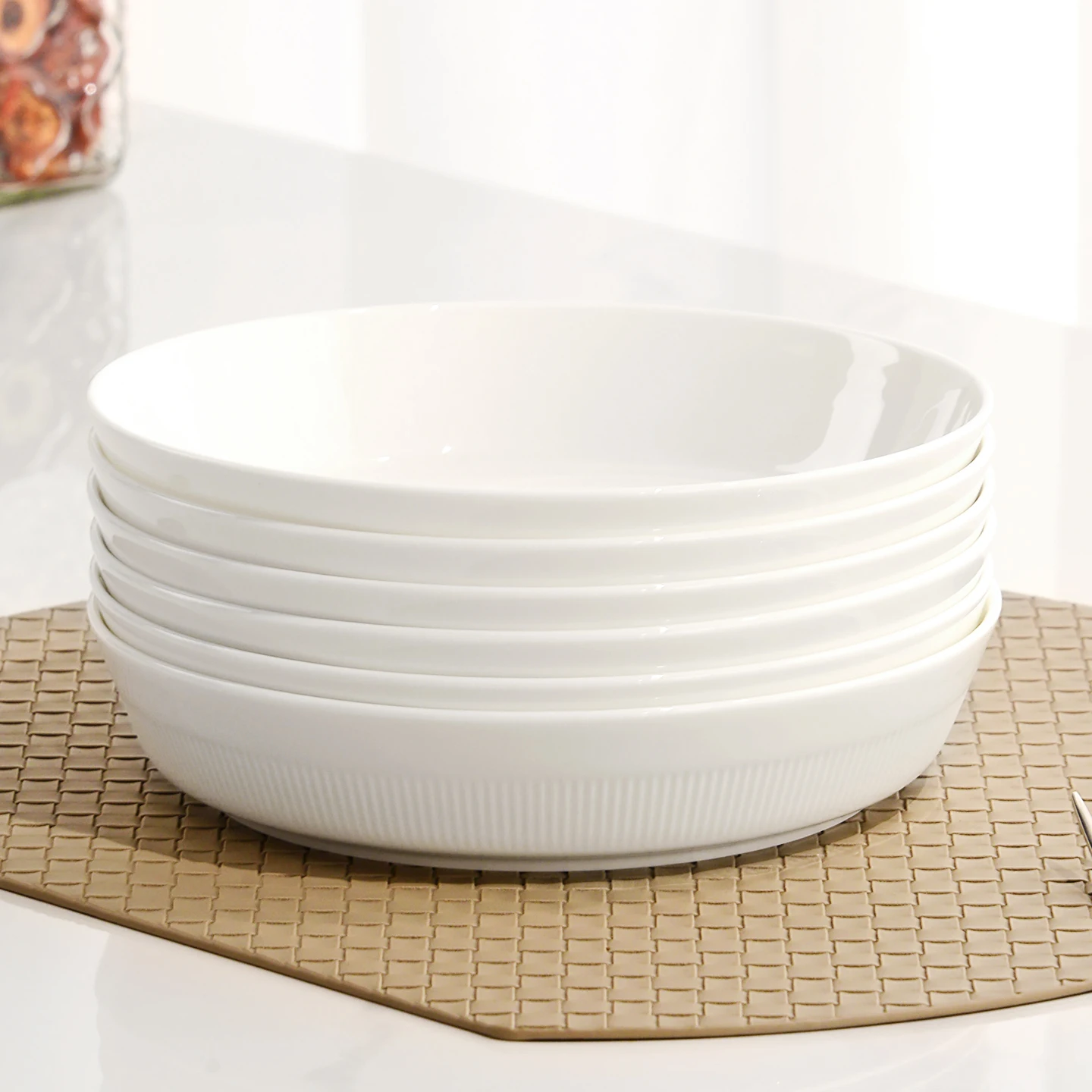 White Vertical Stripe Cerc Plate Bone China Di Fre Sle round ape Cooking Di Versatile Use 7.5 Inch Size Dining Set
White Vertical Stripe Cerc Plate Bone China Di Fre Sle round ape Cooking Di Versatile Use 7.5 Inch Size Dining Set