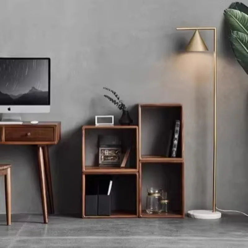 Solid wood Nordic short bookcase walnut free combination lattice cabinet suitable for bedrooms and living rooms
Solid wood Nordic short bookcase walnut free combination lattice cabinet suitable for bedrooms and living rooms