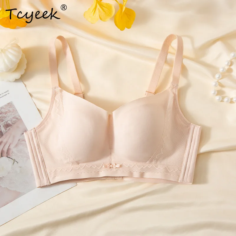 Tcyeek, Lining 100%Real Silk Sexy Gathering Bra, Women Lace Mesh, French Comfortable Light Underwear, 2024 Summer New P45588QM
Tcyeek, Lining 100%Real Silk Sexy Gathering Bra, Women Lace Mesh, French Comfortable Light Underwear, 2024 Summer New P45588QM