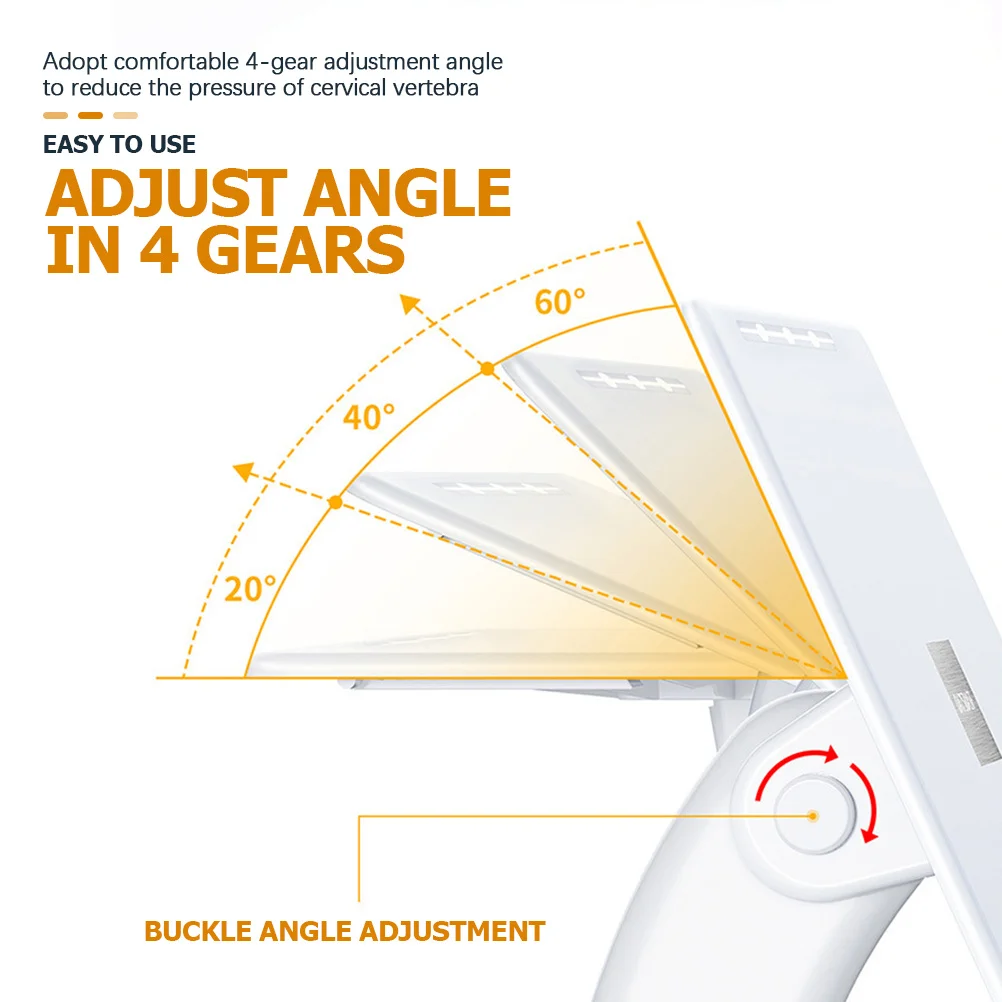 Laptop Stand Tablet Holder Thickened Widened Anti-Slip Silicone -Gear Adjustable Ergonomic Desktop Organizer For
Laptop Stand Tablet Holder Thickened Widened Anti-Slip Silicone -Gear Adjustable Ergonomic Desktop Organizer For