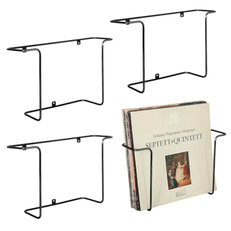 Modern Metal Wire Record Display Shelf, Vinyl Records Wall Mount Storage Racks, Hanging LP Record Holders, Floating Album Cover
Modern Metal Wire Record Display Shelf, Vinyl Records Wall Mount Storage Racks, Hanging LP Record Holders, Floating Album Cover