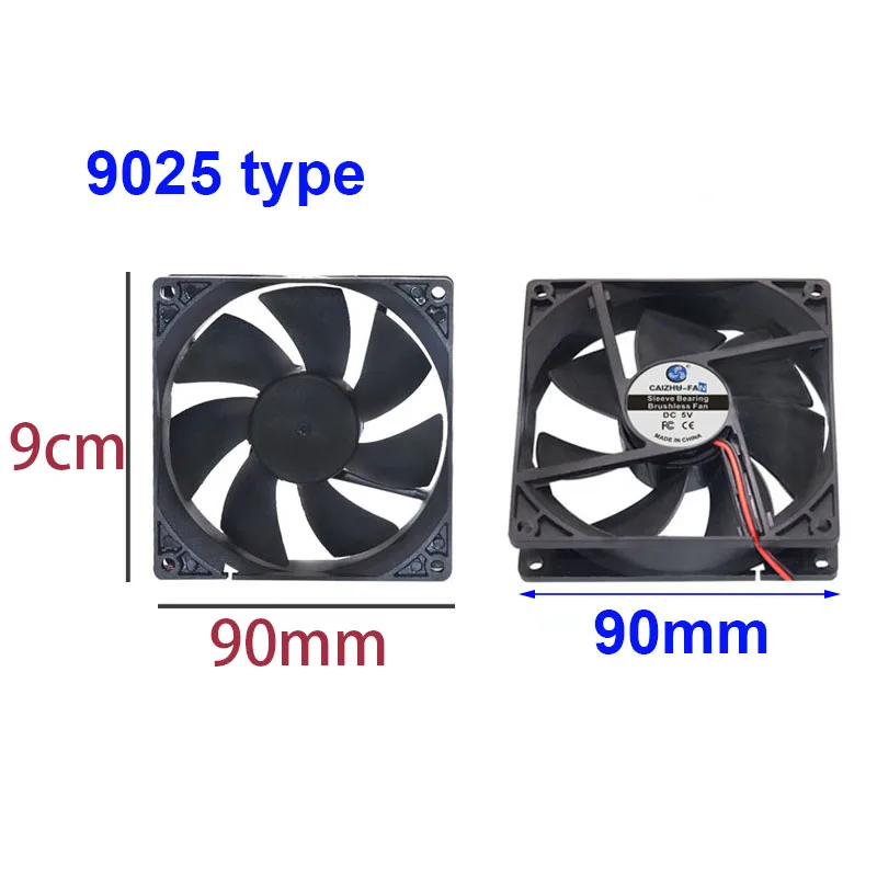 90mm Cooling Fan 9025 90*90*25mm Sleeve(Oil) Bearing Cooler 24V 12V 5V Computer Case Cooling Fan 2PIN for 3D Printer Fan
90mm Cooling Fan 9025 90*90*25mm Sleeve(Oil) Bearing Cooler 24V 12V 5V Computer Case Cooling Fan 2PIN for 3D Printer Fan