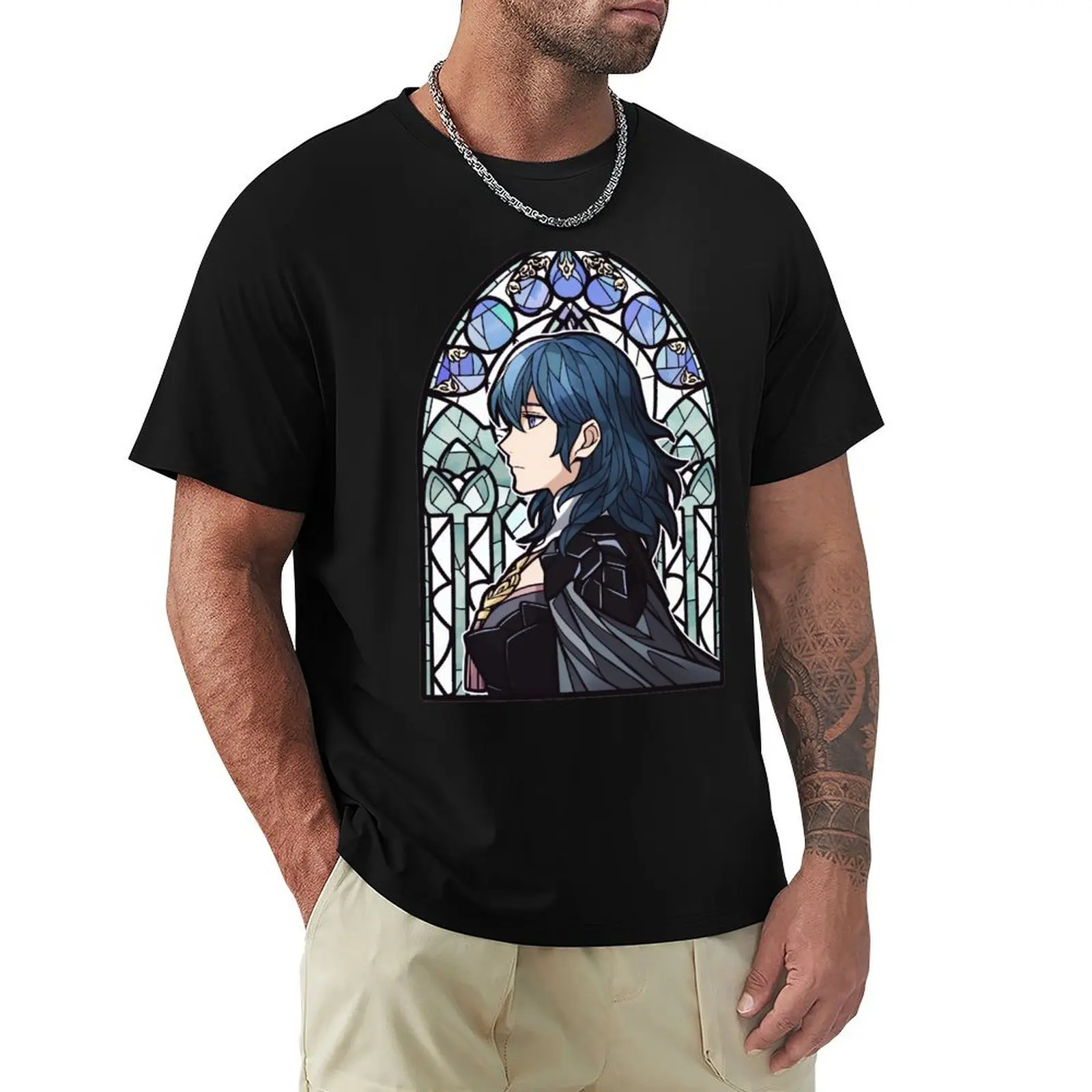 Stained Glass Byleth (Female) T-Shirt plain customs design your own mens clothes
Stained Glass Byleth (Female) T-Shirt plain customs design your own mens clothes