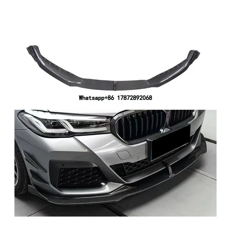 New 2021 for 5 Series G30 G38 Front Lip Dry Carbon Fiber Bumper with Exhaust Bolt-On
New 2021 for 5 Series G30 G38 Front Lip Dry Carbon Fiber Bumper with Exhaust Bolt-On