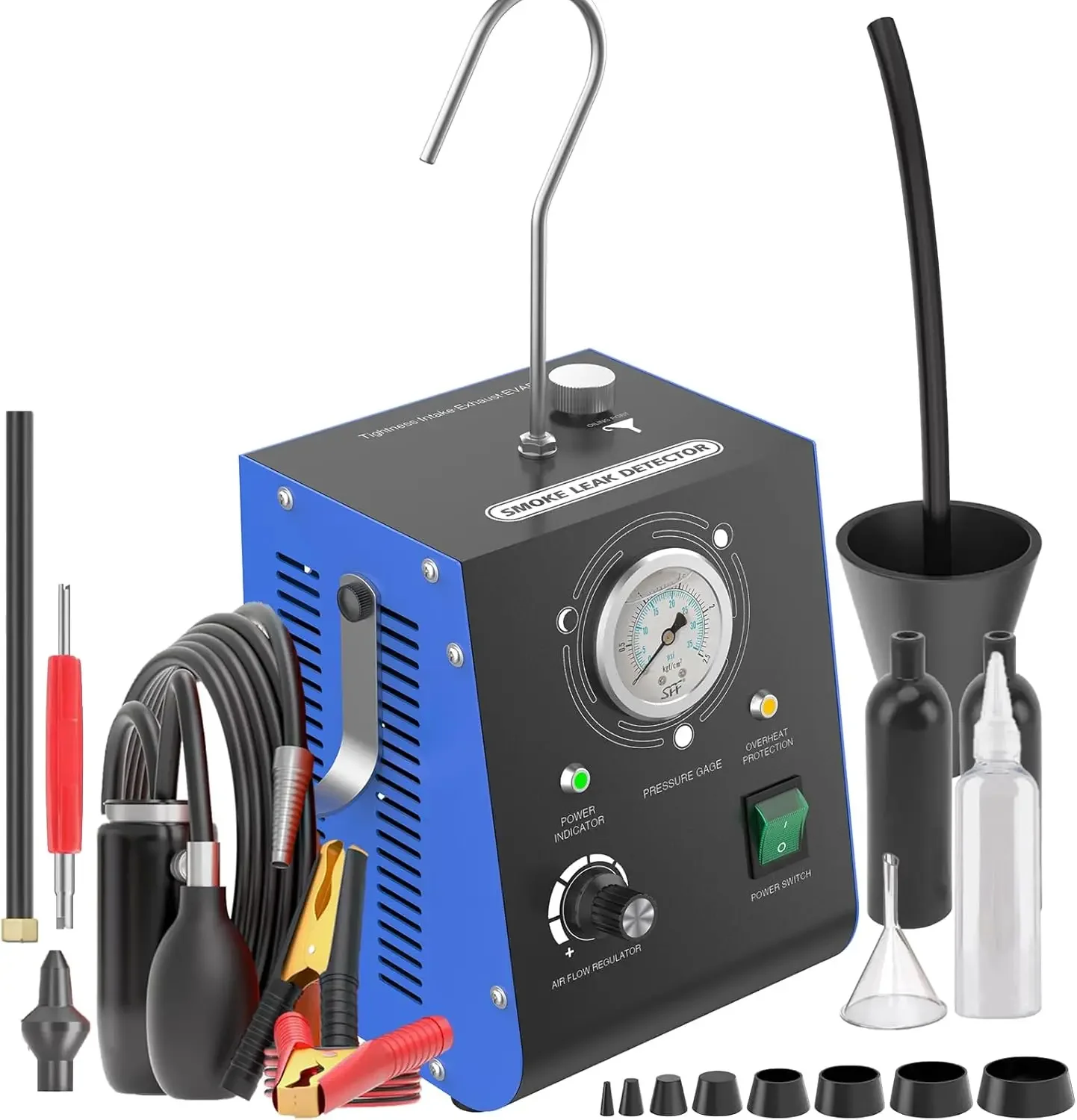 Automotive Smoke Machine, Upgraded 19PSI Leak Detector Unit Kit Dual Mode Built-in Air Pump DC12V EVAP Vacuum Exhaust Leak Diagn
Automotive Smoke Machine, Upgraded 19PSI Leak Detector Unit Kit Dual Mode Built-in Air Pump DC12V EVAP Vacuum Exhaust Leak Diagn