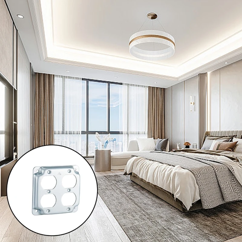 2PEECES Установить крепкие электрические чехлы с сплава цинк для коробки 4x4inch соединений
2PEECES Установить крепкие электрические чехлы с сплава цинк для коробки 4x4inch соединений