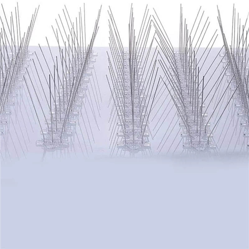 60 Pcs/Box Bird Spikes, Stainless Steel Bird Deterrent Spikes Cover For Fence Railing Walls Roof Yard
60 Pcs/Box Bird Spikes, Stainless Steel Bird Deterrent Spikes Cover For Fence Railing Walls Roof Yard