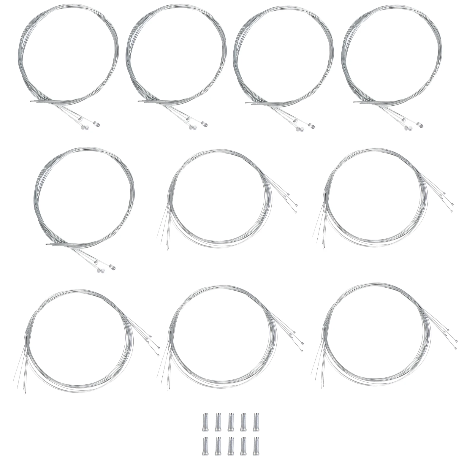 5 Sets Bike Brake Cable Kit Galvanized Aluminum Core Derailleur Cables End Caps Lever Replacement Durable Bicycle
5 Sets Bike Brake Cable Kit Galvanized Aluminum Core Derailleur Cables End Caps Lever Replacement Durable Bicycle