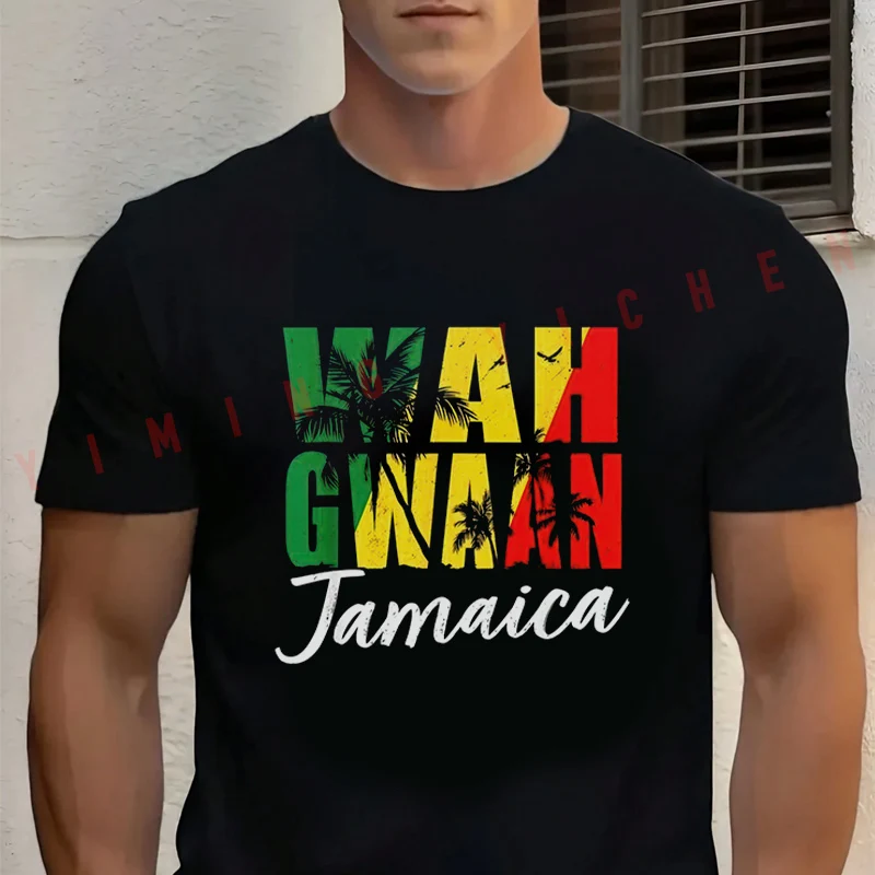 Motorcycle Wah Gwaan Jamaica Flag Jamaican Pride Men's Cotton T Shirt Casual Dress High Quality Round Neck Short Sleeved Tee
Motorcycle Wah Gwaan Jamaica Flag Jamaican Pride Men's Cotton T Shirt Casual Dress High Quality Round Neck Short Sleeved Tee