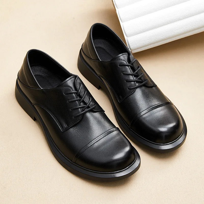 Retro Soft Leather Mens Casual Business Shoes Luxury Quality Handmade Genuine Leather Black British Style Social Dress Shoes Man
Retro Soft Leather Mens Casual Business Shoes Luxury Quality Handmade Genuine Leather Black British Style Social Dress Shoes Man