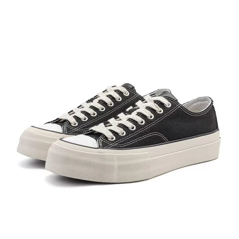Black Canvas Sneakers Vulcanized Canvas Shoes Japanese-style Retro Classic Low-top
Black Canvas Sneakers Vulcanized Canvas Shoes Japanese-style Retro Classic Low-top
