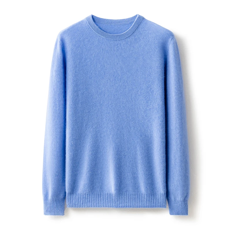 Men's 100% Pure Cashmere Sweater Solid Color Thick Pullover Loose round Neck Warm Base Jumper Casual Autumn/Winter Top
Men's 100% Pure Cashmere Sweater Solid Color Thick Pullover Loose round Neck Warm Base Jumper Casual Autumn/Winter Top