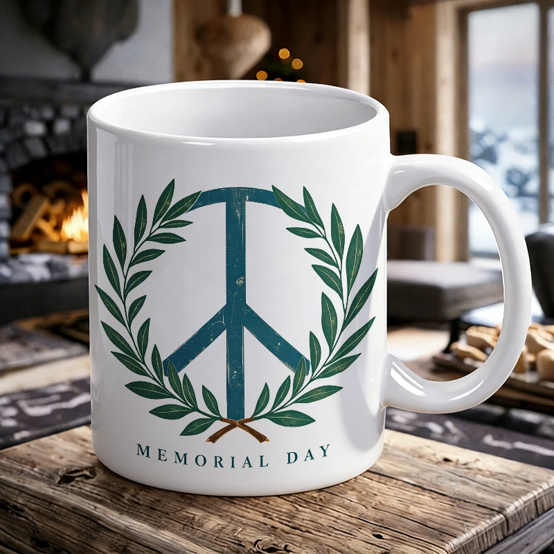 Memorial Day Themed Coffee Mug Minimalist Peace Symbol Ceramic Tea Cup, Milk Cup, Office Cup, Drinking Cup, Gift for Friends
Memorial Day Themed Coffee Mug Minimalist Peace Symbol Ceramic Tea Cup, Milk Cup, Office Cup, Drinking Cup, Gift for Friends