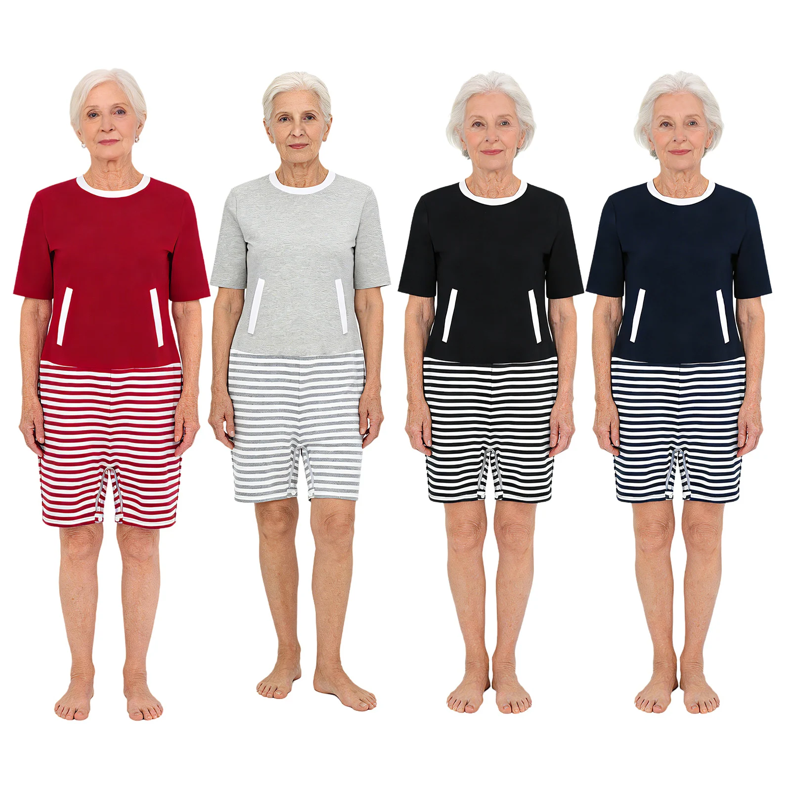 Women Elderly Alzheimer Adaptive Jumpsuit Special Need Clothing Back Zipper Anti-strip Stripe Rompers Pajama Homewear Sleepwear
Women Elderly Alzheimer Adaptive Jumpsuit Special Need Clothing Back Zipper Anti-strip Stripe Rompers Pajama Homewear Sleepwear