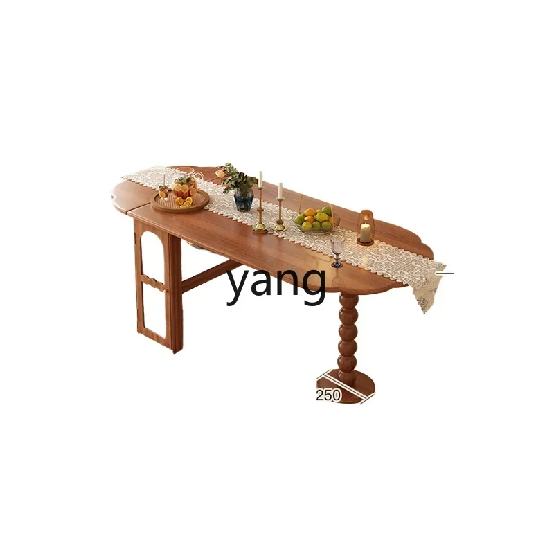 LMM French all-solid wood dining table side cabinet integrated folding household oval retractable dining table
LMM French all-solid wood dining table side cabinet integrated folding household oval retractable dining table