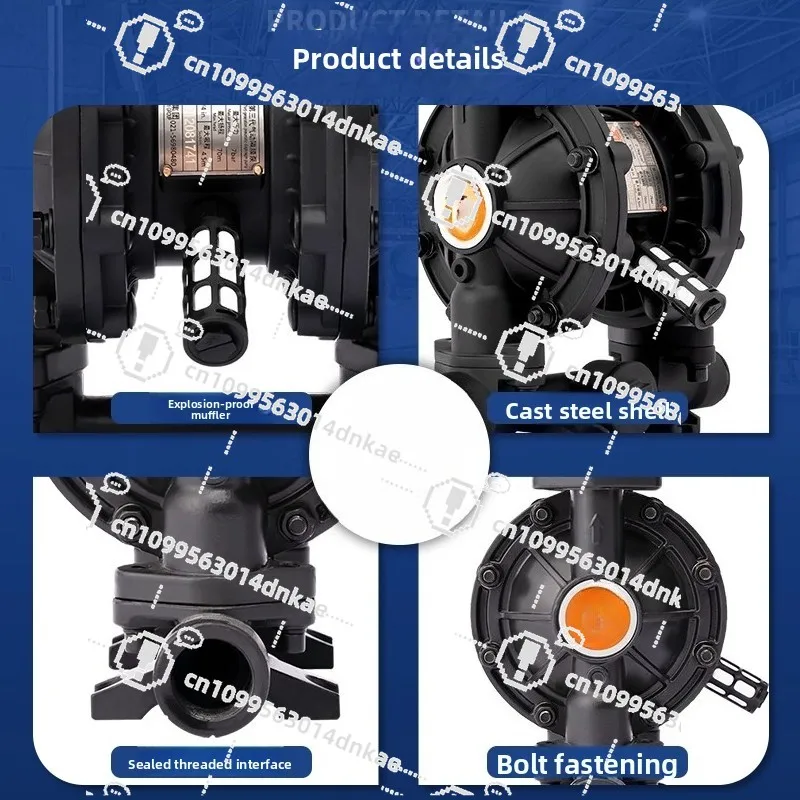 Pneumatic Diaphragm Pump QBY3 Series Ductile Iron Cast Steel Self-priming Explosion-proof Sewage Pump
Pneumatic Diaphragm Pump QBY3 Series Ductile Iron Cast Steel Self-priming Explosion-proof Sewage Pump