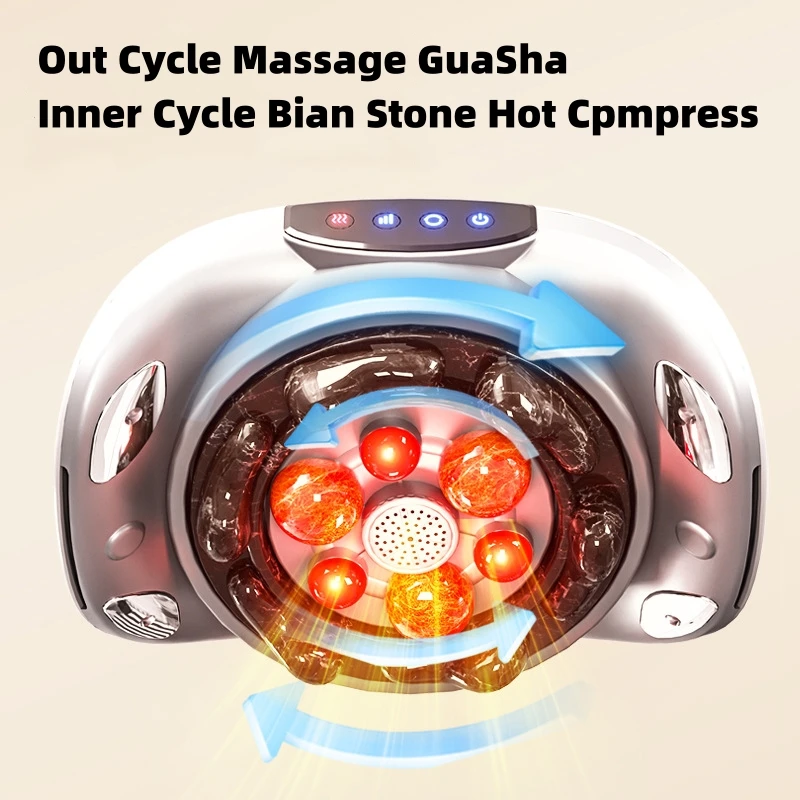 Electric Dual Disc Abdominal Massager with Heat Bian-Stone Massage Heads Belly Fat Burner Stomach Massager for Digestion Improve
Electric Dual Disc Abdominal Massager with Heat Bian-Stone Massage Heads Belly Fat Burner Stomach Massager for Digestion Improve