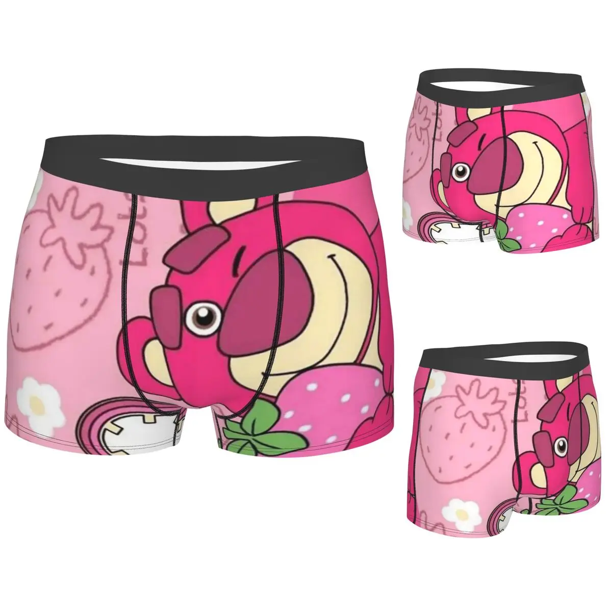 Boxer Underpants Shorts Strawberry Bear Cartoon Panties Men Breathable Underwear for Homme Man Boyfriend Gifts
Boxer Underpants Shorts Strawberry Bear Cartoon Panties Men Breathable Underwear for Homme Man Boyfriend Gifts