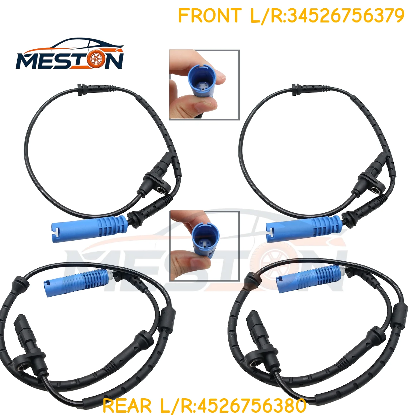 High Quality 4PCS Front/Rear Axle Left/Right ABS Wheel Speed Sensor For BMW X5 E53 2000-2006 3Pin OEM 34526756379 34526756380
High Quality 4PCS Front/Rear Axle Left/Right ABS Wheel Speed Sensor For BMW X5 E53 2000-2006 3Pin OEM 34526756379 34526756380