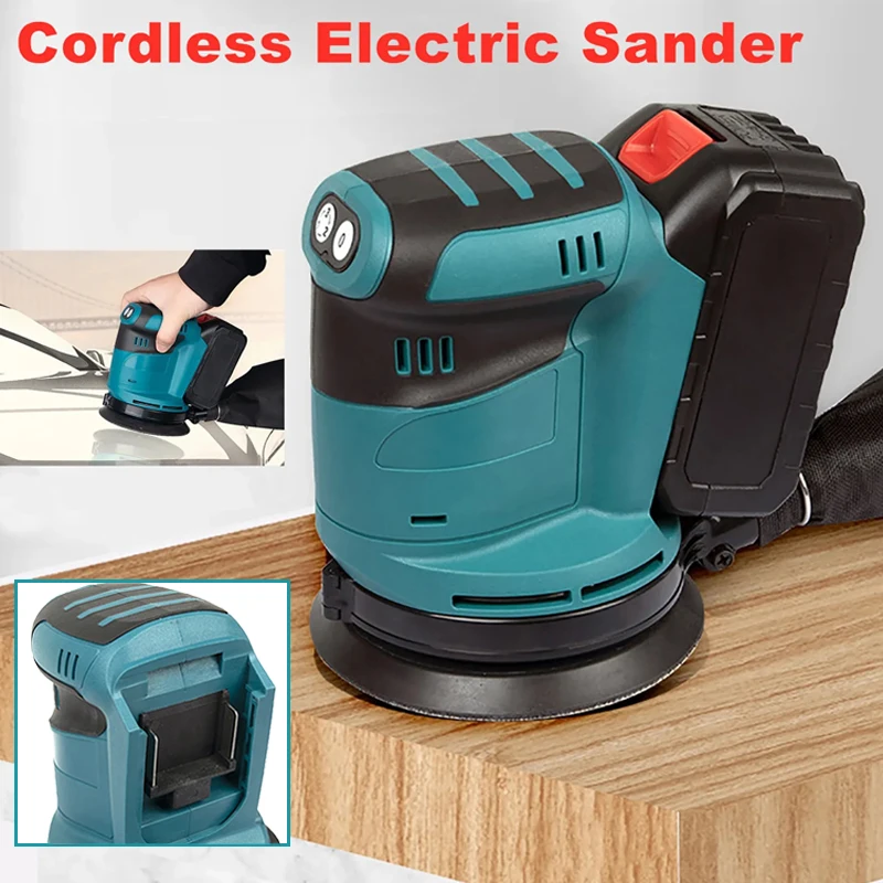 Electric Sander Polisher 3 Gears Handheld Rechargeable Cordless Orbital Wood Metal Polishing Machine For Makita 18V Battery
Electric Sander Polisher 3 Gears Handheld Rechargeable Cordless Orbital Wood Metal Polishing Machine For Makita 18V Battery