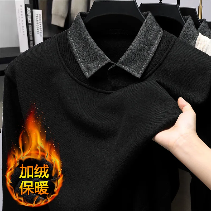 Vintage Sweaters Men's Fleece Polo Collar Pullover Patchwork Streetwear Male Casual Thick Knitwear Warm Business Menswear Tops
Vintage Sweaters Men's Fleece Polo Collar Pullover Patchwork Streetwear Male Casual Thick Knitwear Warm Business Menswear Tops